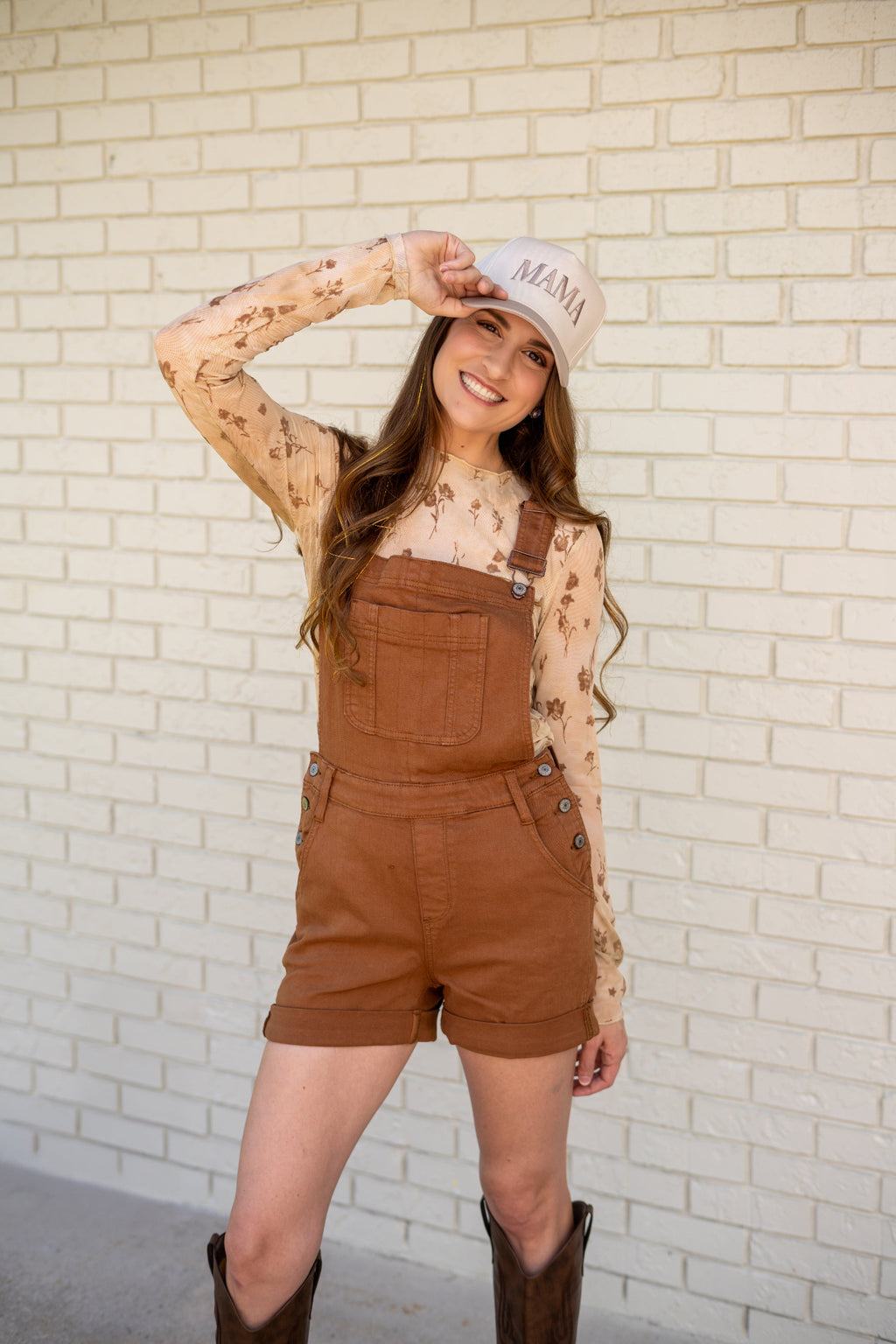 Judy Blue Cuffed Overall Shorts