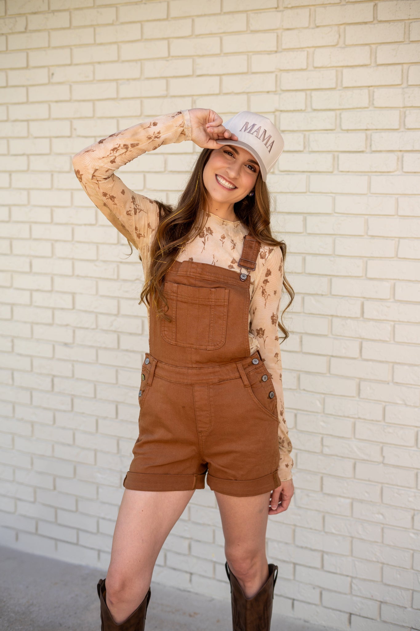 Judy Blue Cuffed Overall Shorts