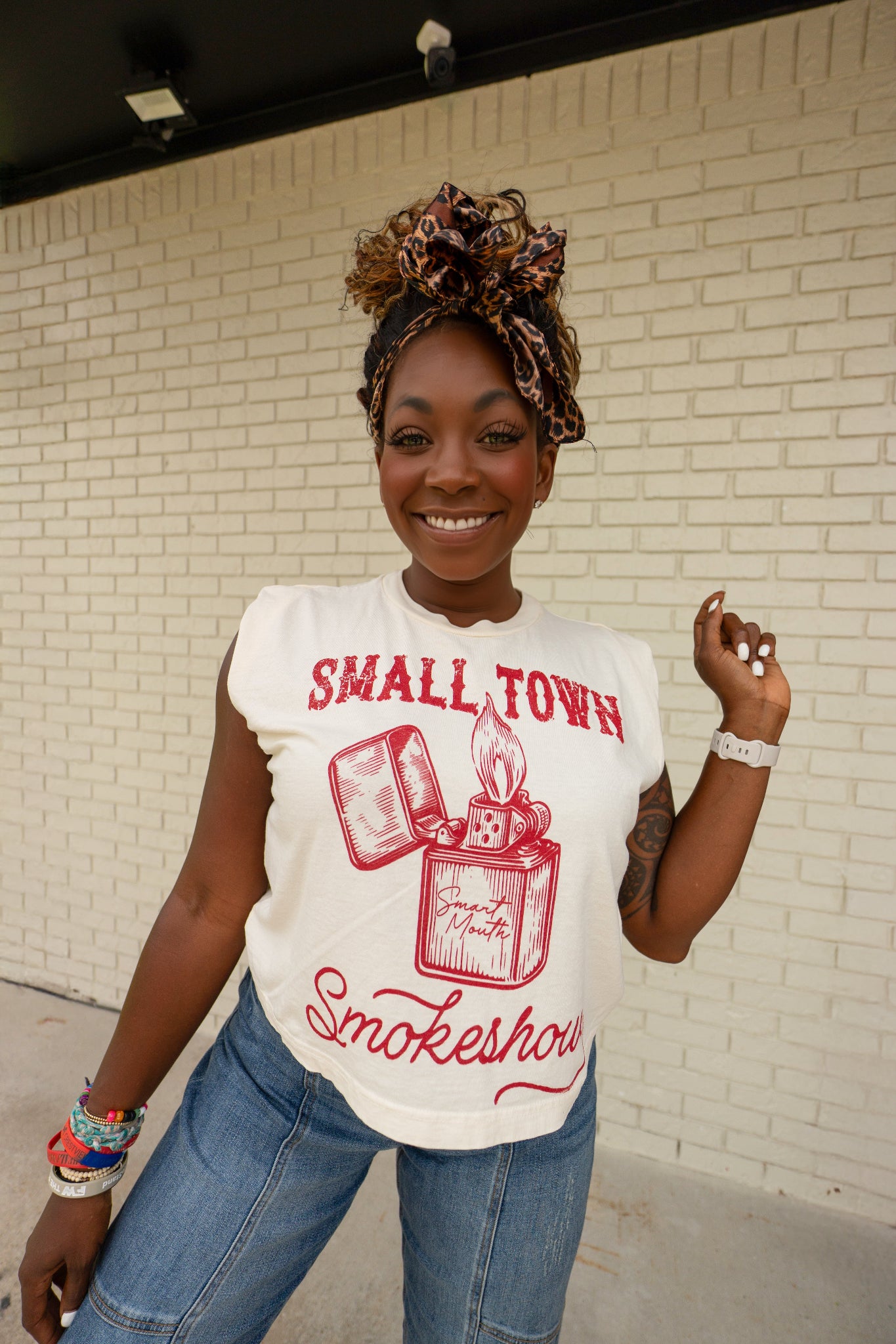 Small Town Smoke Show Muscle Tee
