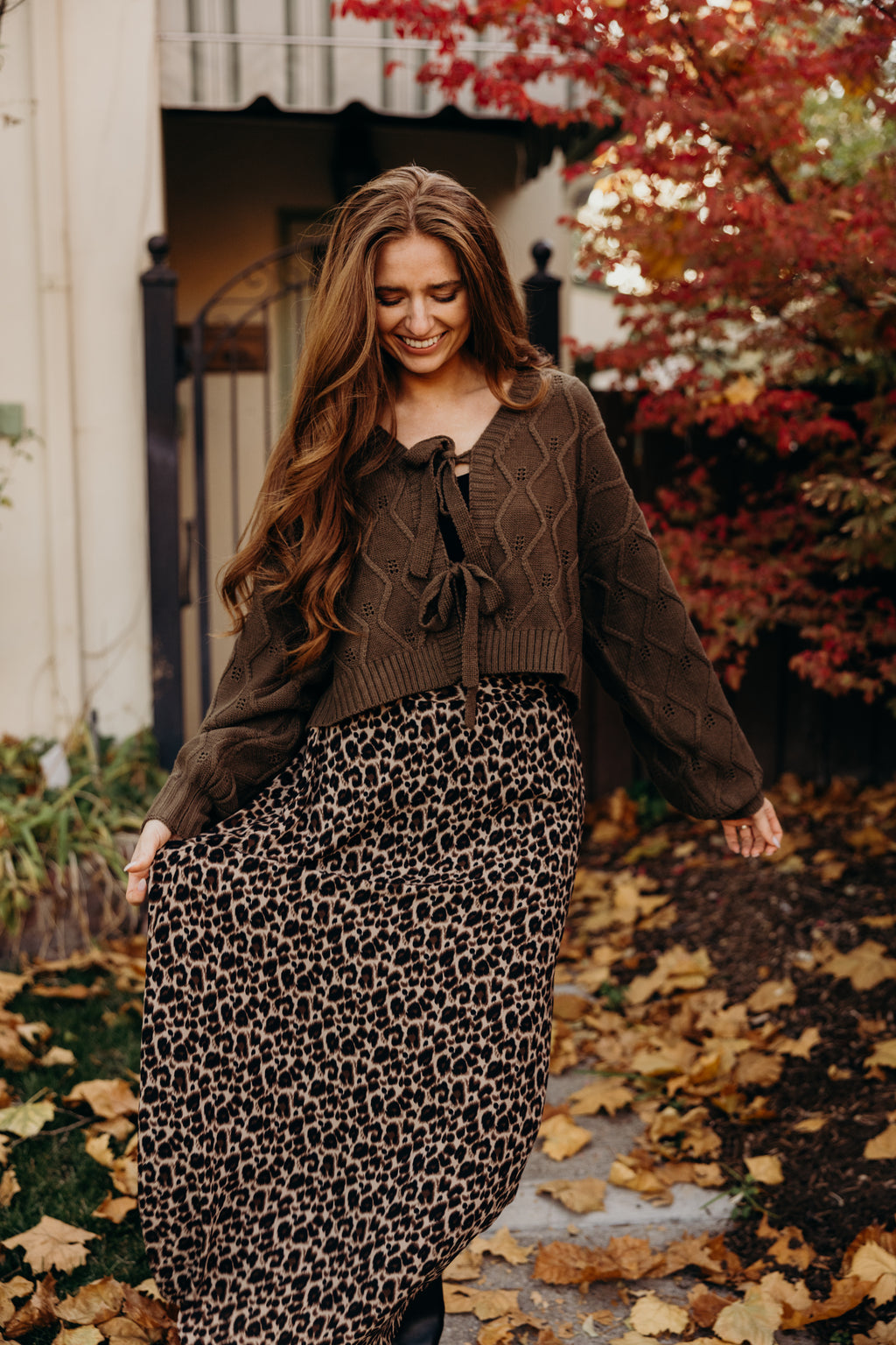 Wild and Free Leopard Skirt