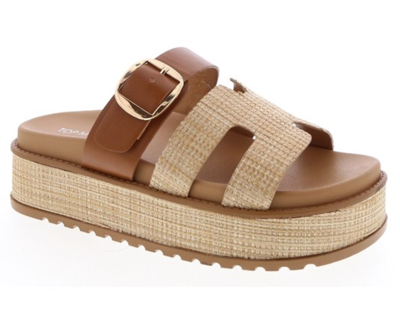 Raffia Platform Sandals