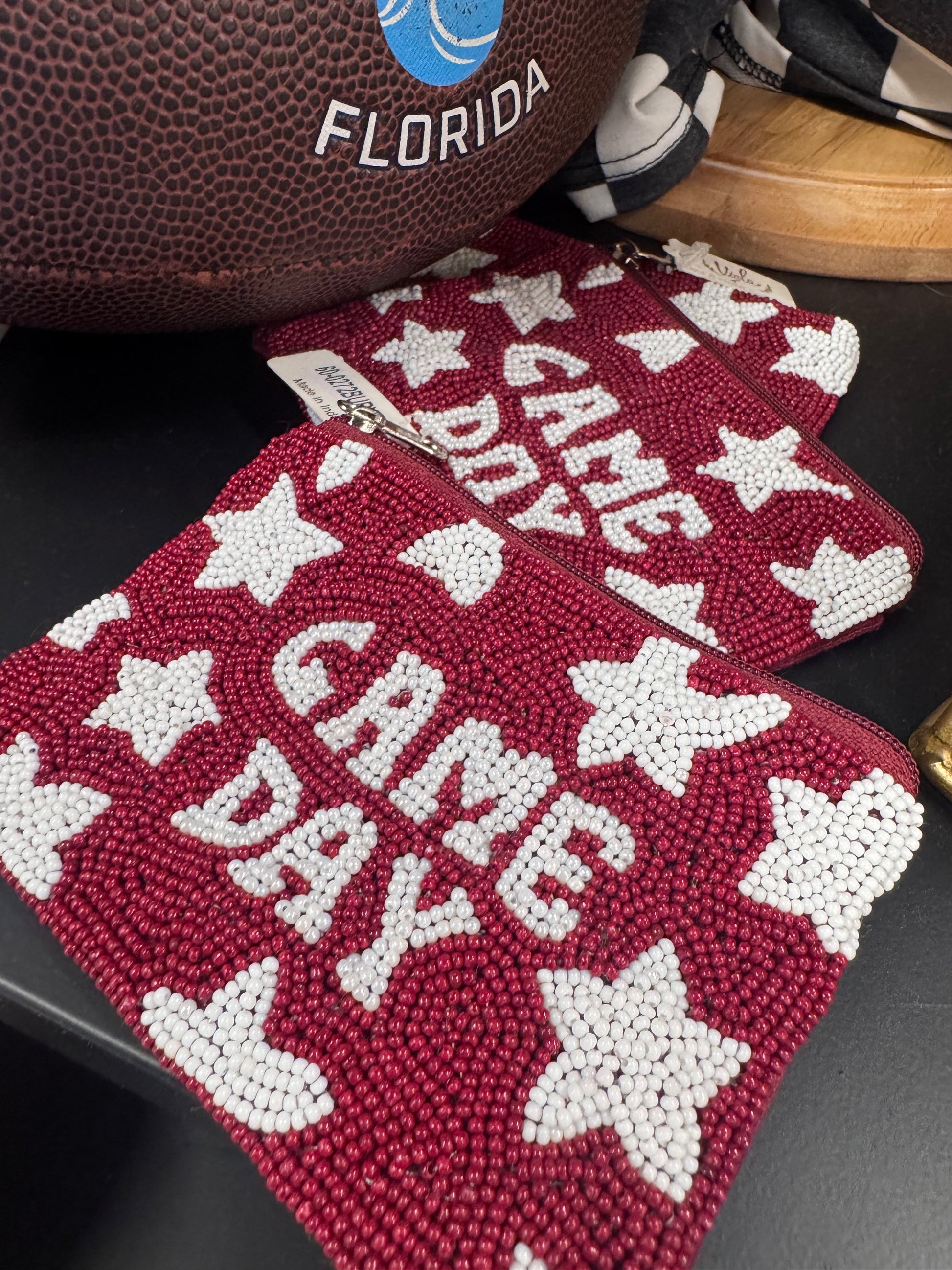 Game Day Beaded Purse
