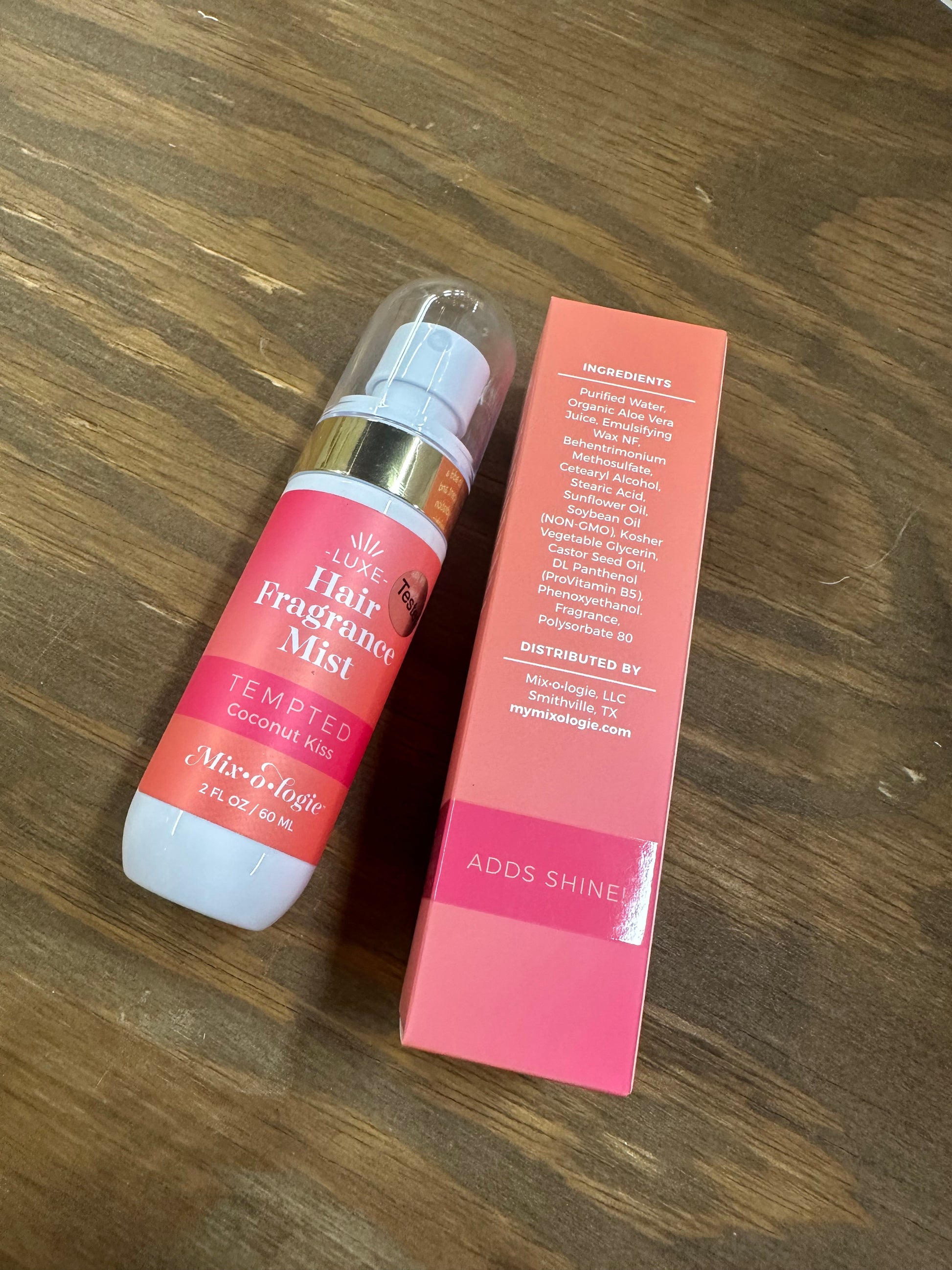 Mixology Luxe Hair Fragrance Mist - Tempted Coconut Kiss