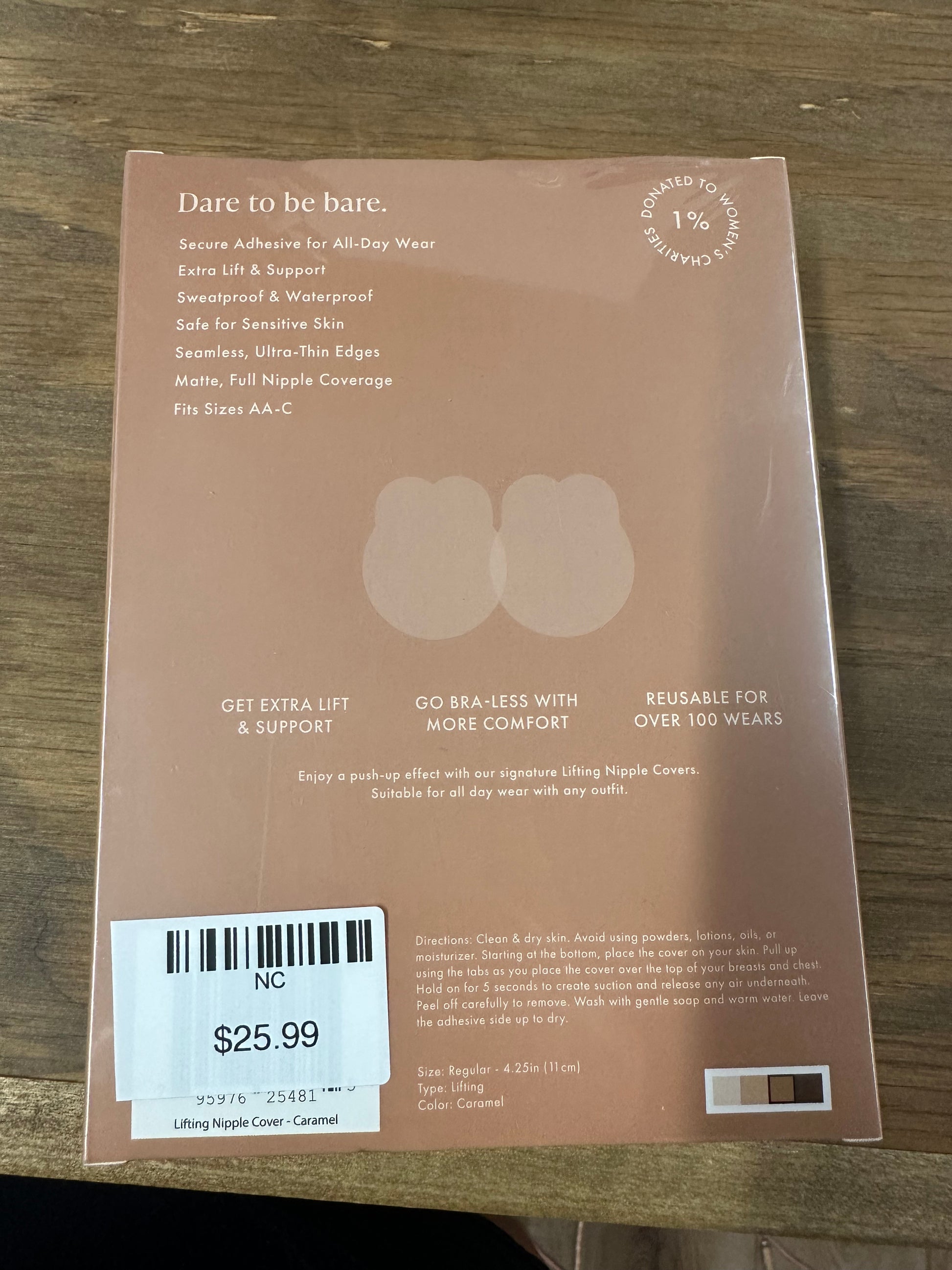 Bare Babe Lifting Nipple Covers - Medical Grade Silicone AA-C