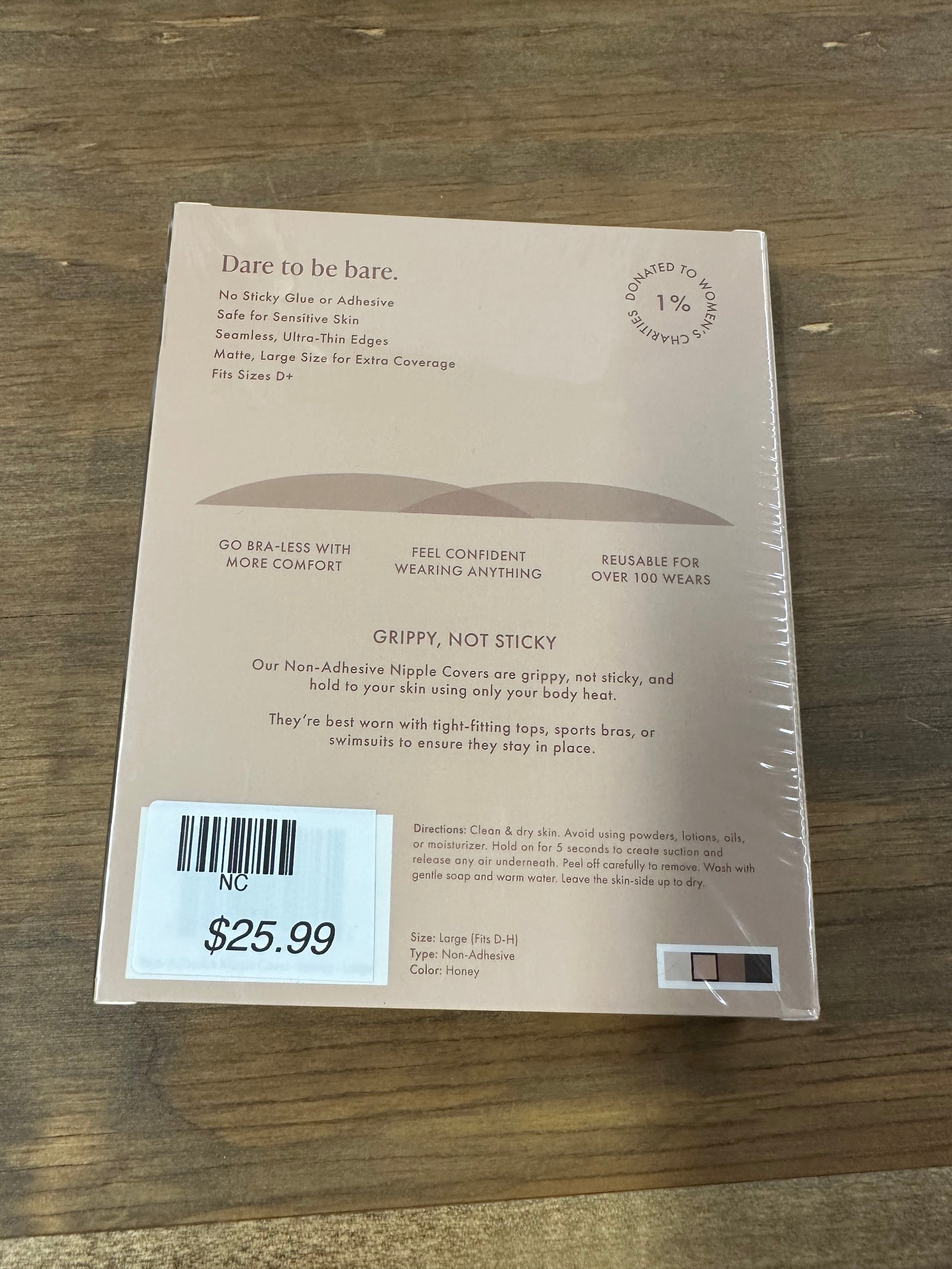 Bare Babe Invisible Nipple Covers - Non-Adhesive D+