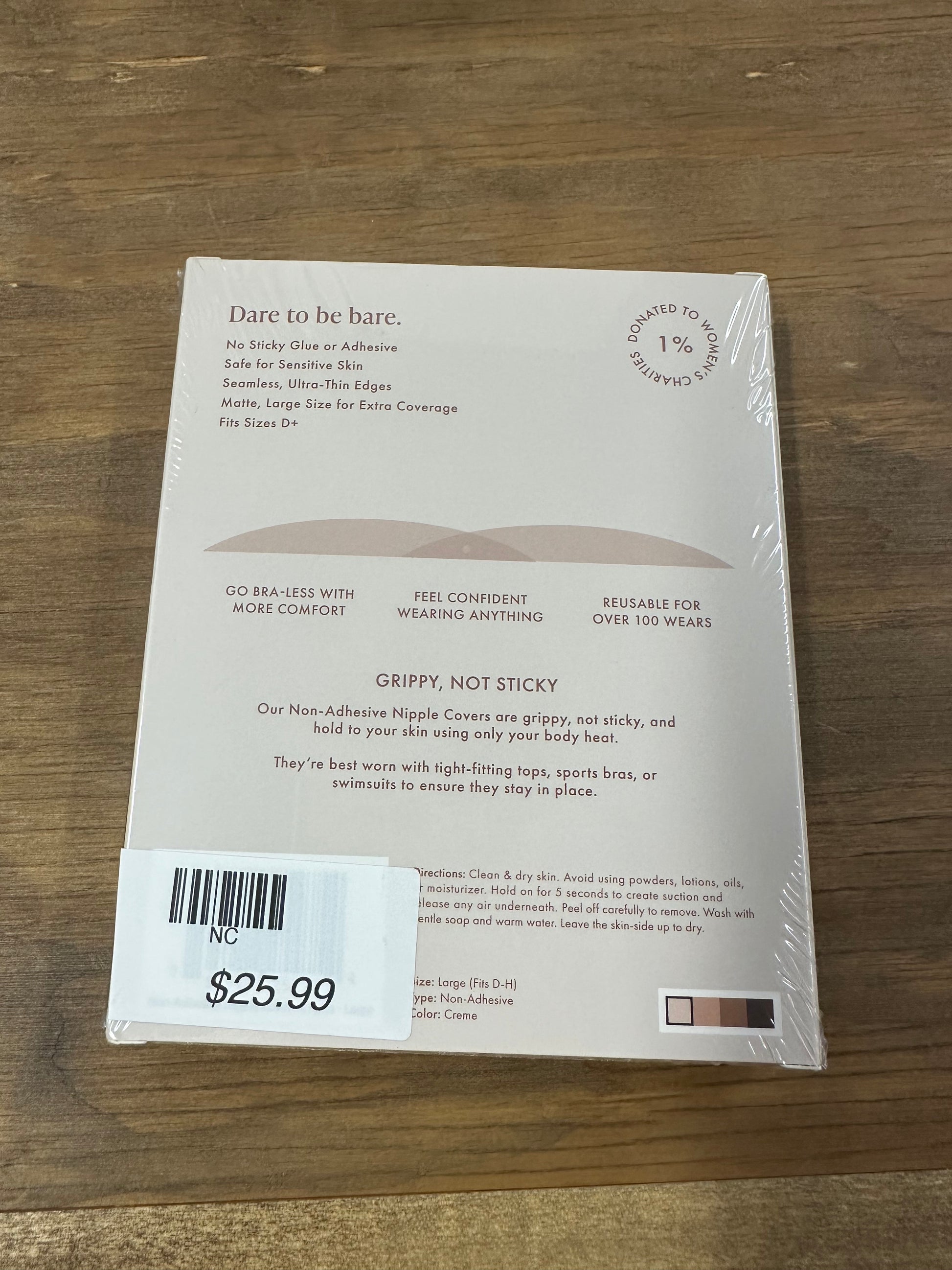 Bare Babe Invisible Nipple Covers - Non-Adhesive D+